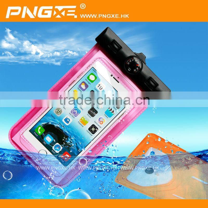 2015 New arrival waterproof bag cover for 4.2"-5.5'' smartphone