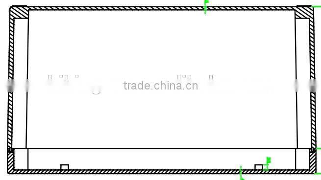 ip66 outdoor enclosure with hinged 332*232*180mm