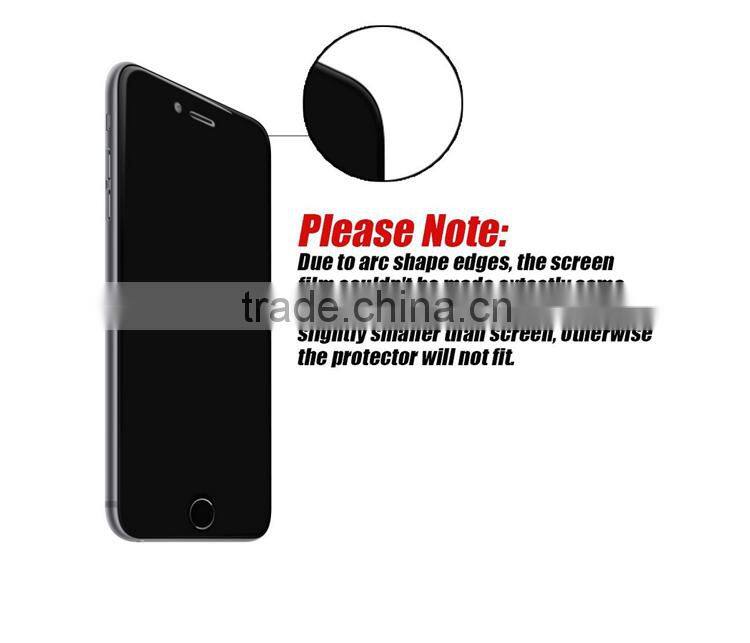 2.5D 9H explosion-proof Anti-privacy tempered glass screen protector for iphone 7.
