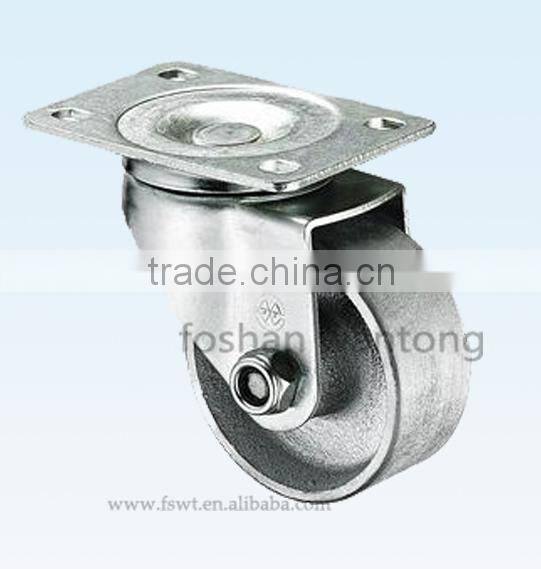 Bearing High Temperature Medium Duty 5 Inch Cast Iron Metal Caster Wheel