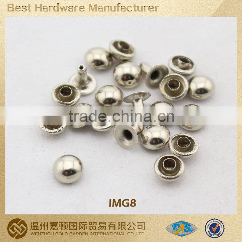 Metal dome jean rivet for apparel bag shoe, various Fashion designs customized