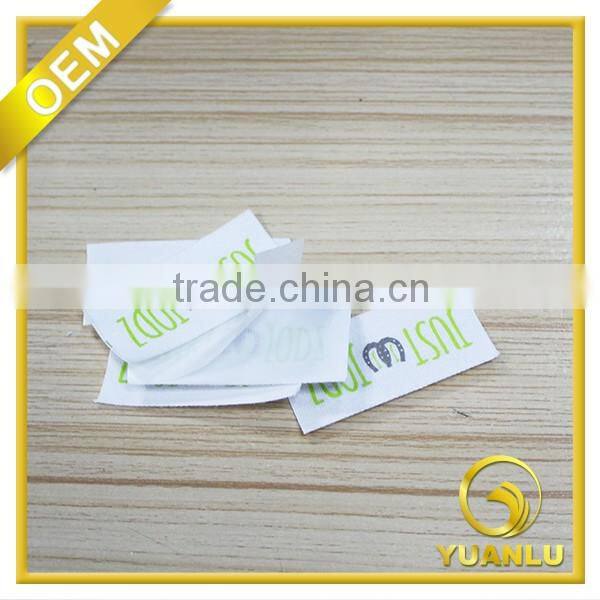 customize iron on woven label Garment Woven Label