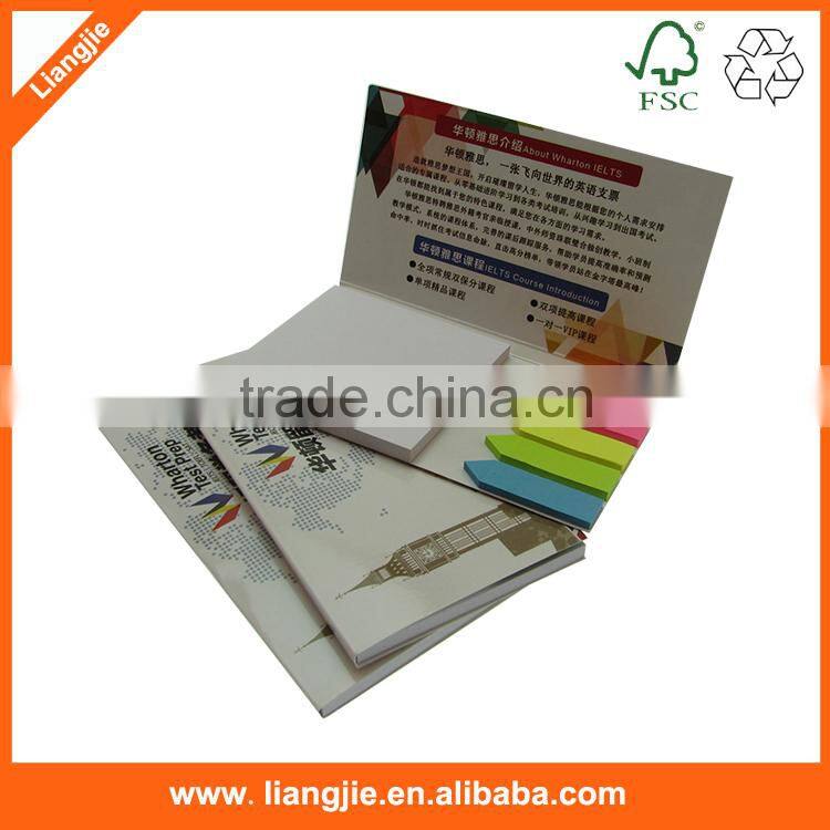 Sticky memo notepad paper folder