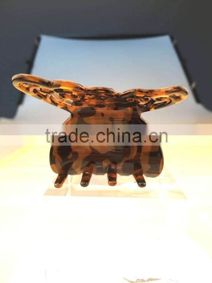 Wholesale luxury barrette high quality fashion jewelry butterfly hair claw clip novelty clamp clip