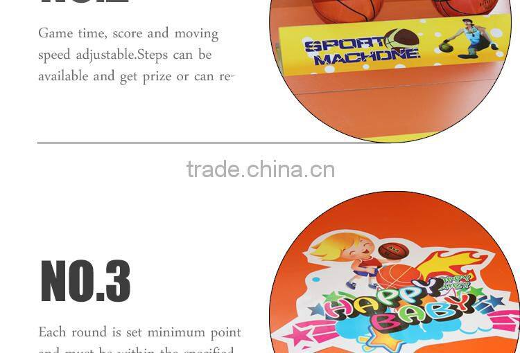 Funshare popular coin operated mini street basketball arcade game machine for children