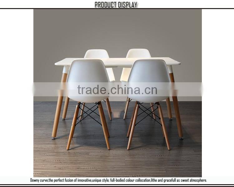 White top wood leg dining table set for sale