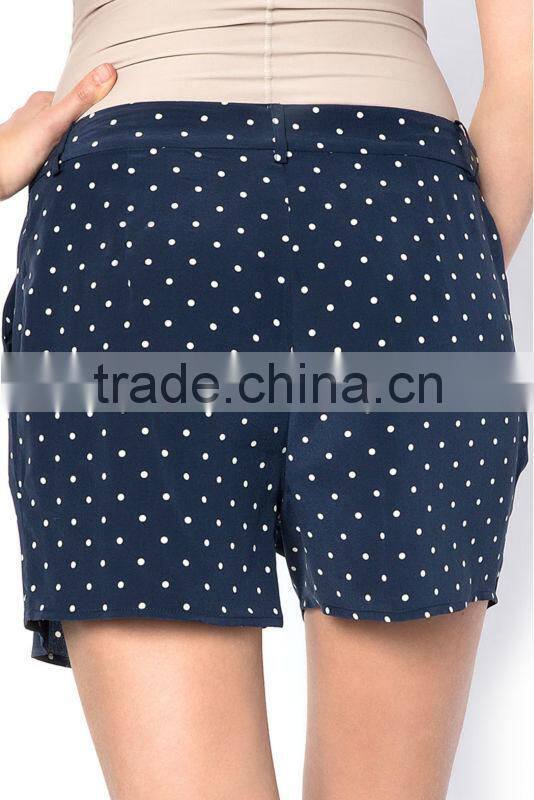 100%cotton hot summer fashion casual dot print female shorts