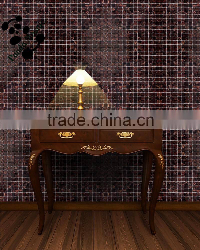 SMH06 Kitchen wall tiling Beautiful mosaic patterns Gold line wall mosaic