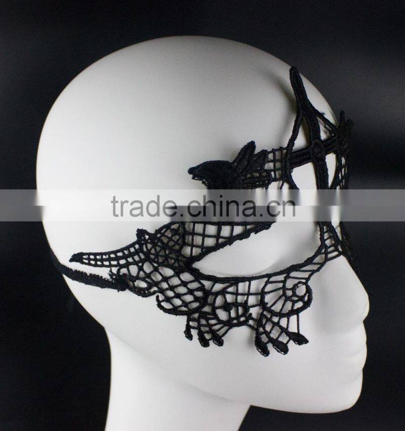 Sexy lady black lace mask, masquerade lace party mask for Christmas/Halloween