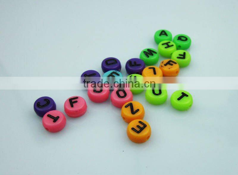 Round Letter bead DIY letter bead