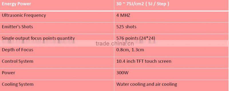 High intensity focused ultrasound body fat burning / liposunic / ultrasonic machine