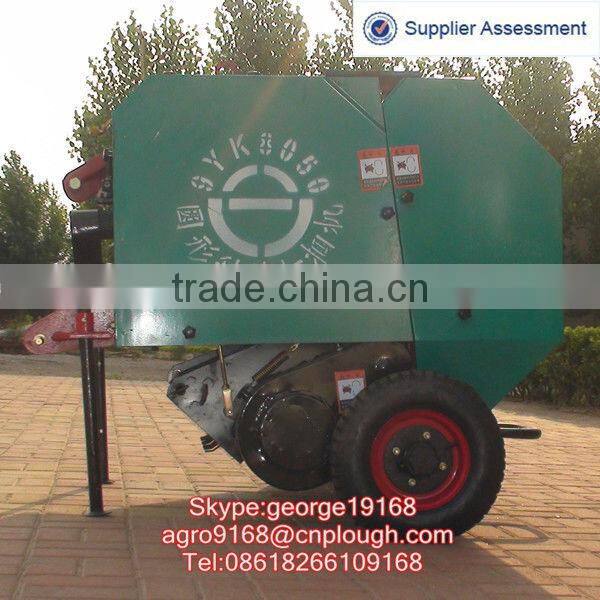 Agricultural hay baling machine for tractor