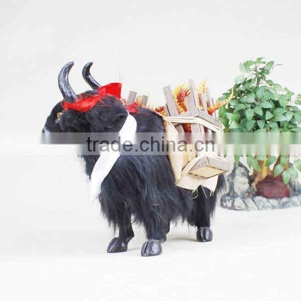 unstuffed animatronic walking plush animal toys yak