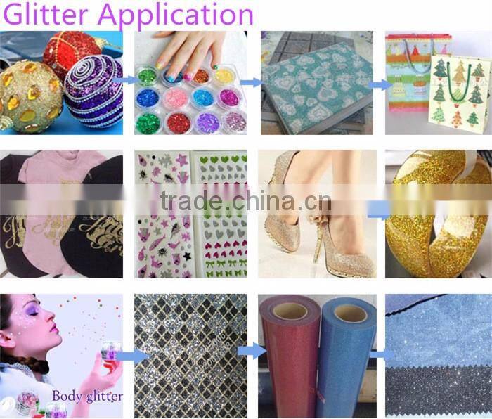 ISO 9001PET glitter for plastic application