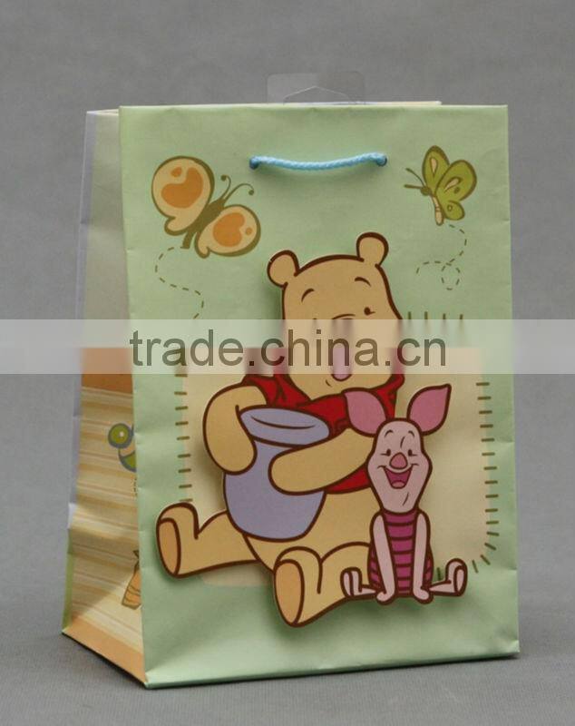 Glossy coated paper gift bag