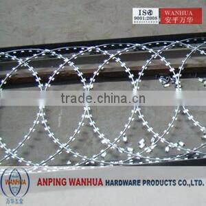 low price 2015 razor barbed wire for fencing of residences ( professional factory)