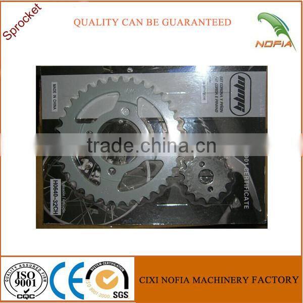 YBR125 BAJAJ ct100 motor transmission system chain sprockets with 428/428H chains