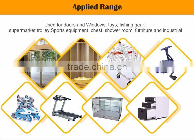 Glass cabinet door wheel with copper professionl supplier