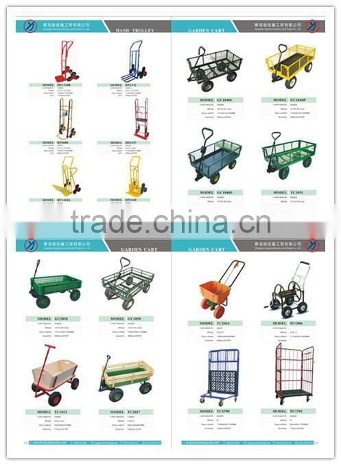 shandong new design go kart trailer two-wheel wooden trailer WT001