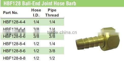 Ball-End Joint Hose Barb,Pipe Fitting,Brass Fitting,Pipe valve