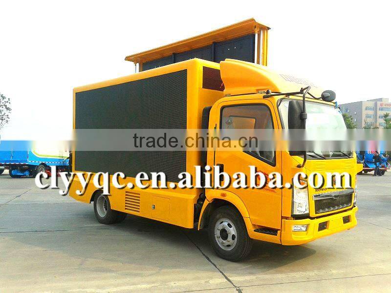 HOWO 4x2 LED TRUCK , Mobile Outdoor Truck and moblie truck FOR OUTDOOR ADVERTISING