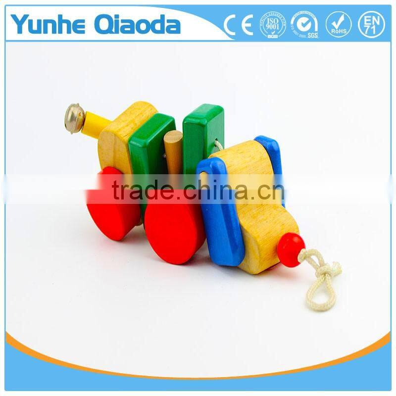 colorful Pull Along wiggles Dog Wooden Toy wiggles as you pull they make a clicking sound and make a fun baby
