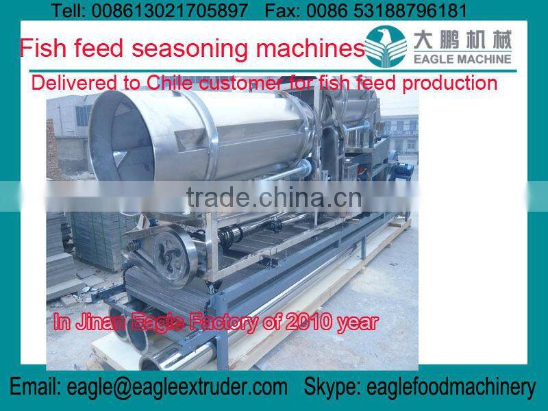 DP85 550kg floating and sinking fish feed pellet twin screw extruder processing machines to Chile