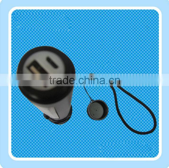 China manufacture aluminium alloy body usb phone charger solar torch
