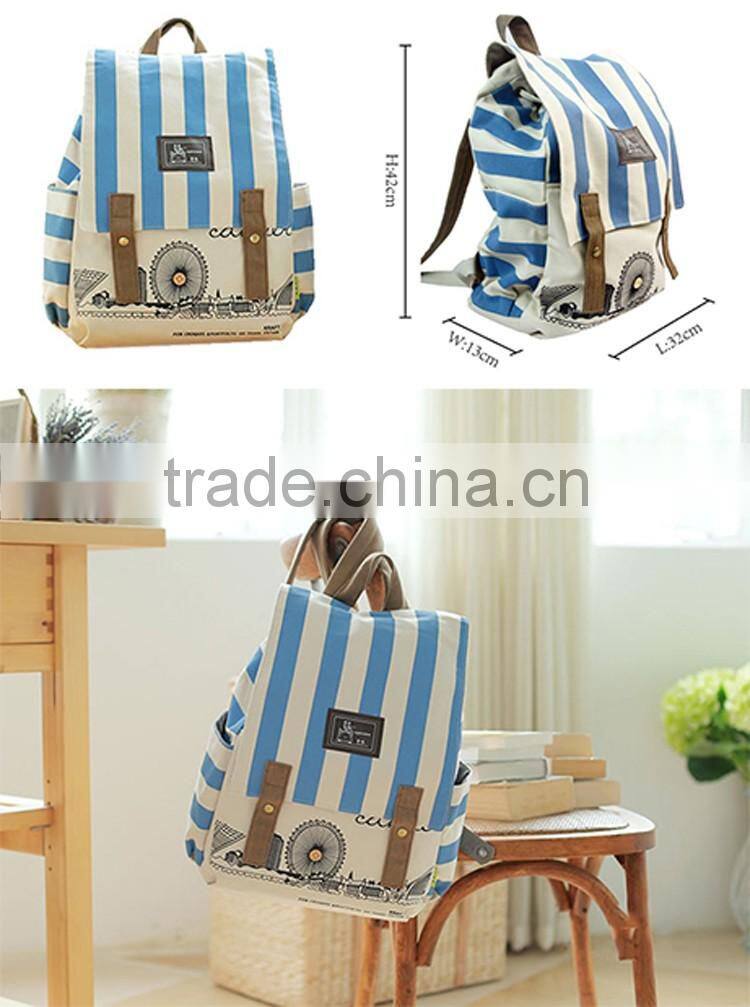 Store More Beautiful Design Canvas Backpack, School Backpack, Hiking Backpack