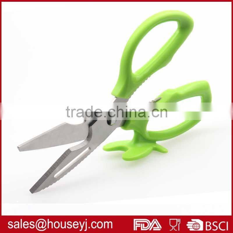 Can stand stainless steel kitchen scissors with ABS plastic handle detachable scissors