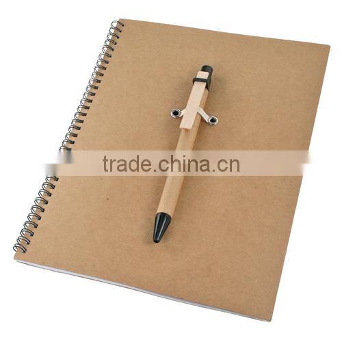 Spiral notebook A5 with pen