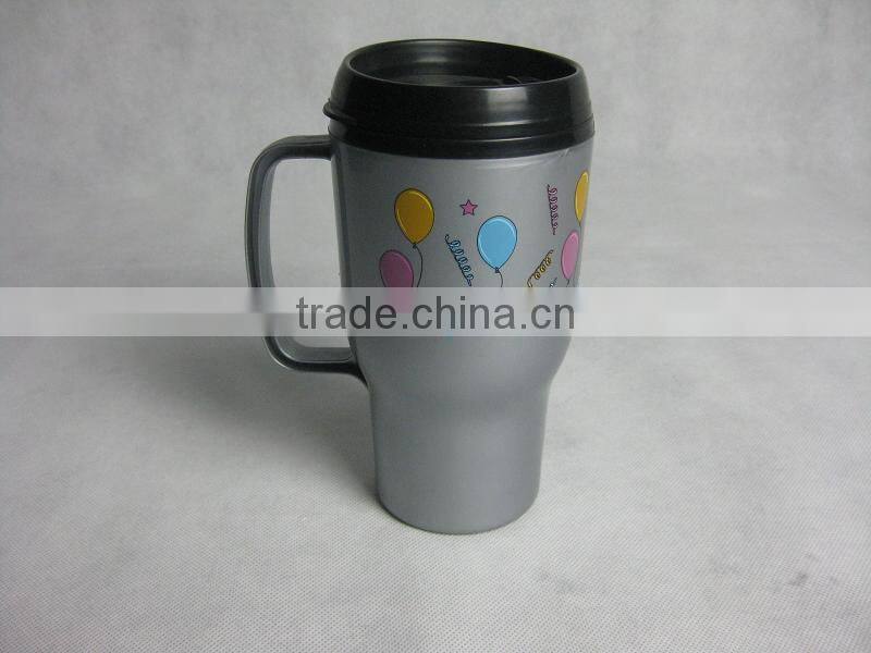 16 oz travel mug supplier in China, Coffee Mug Plastic, Car Mug