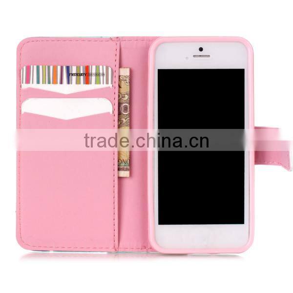 PU leather embossing craft cell phone case, wholesale leather flip case for iPhone6 6S