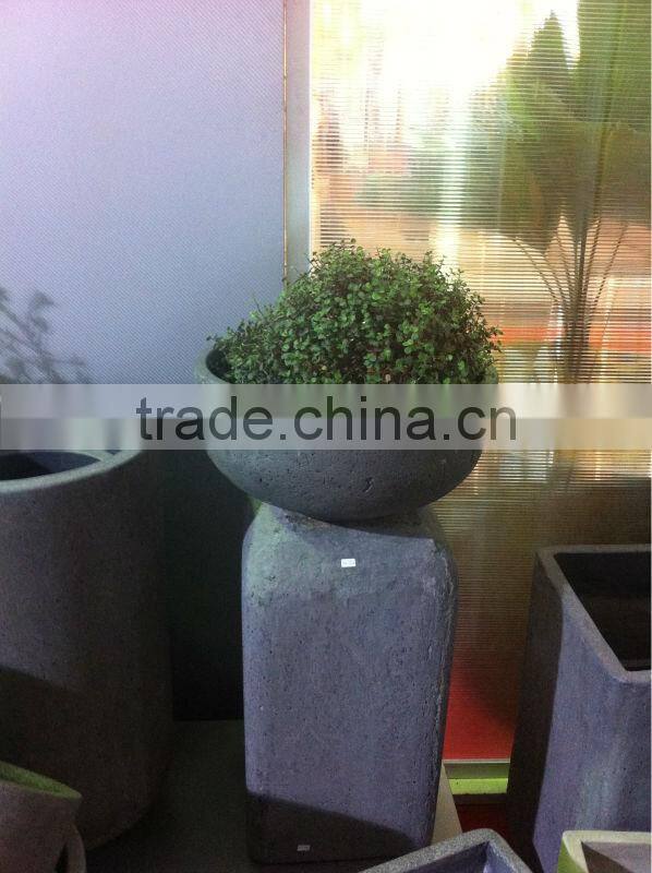 Vietnam Aged Concrete Lite flower pot pottery