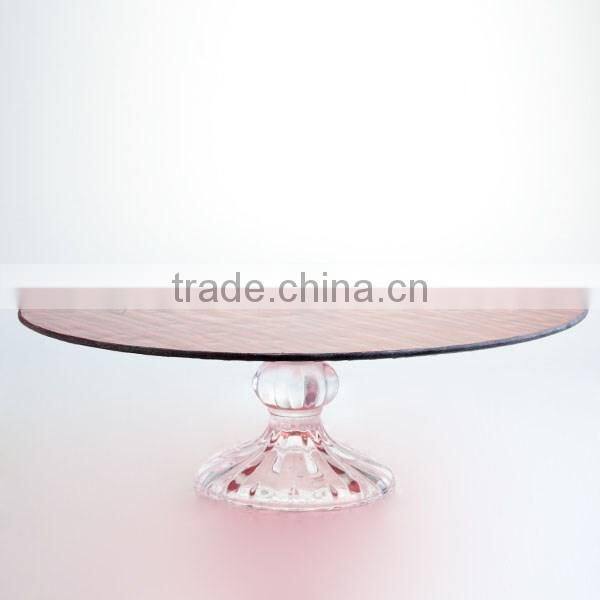 colorful large fruit glass plate tray with base