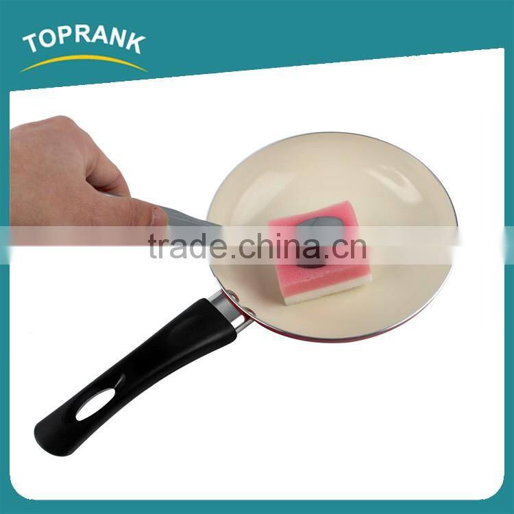 Toprank China Factory Wholesale Best-Selling Dish Washing Scouring Pad Magic Cleaning Colorful PU Sponge With Scouring Pad