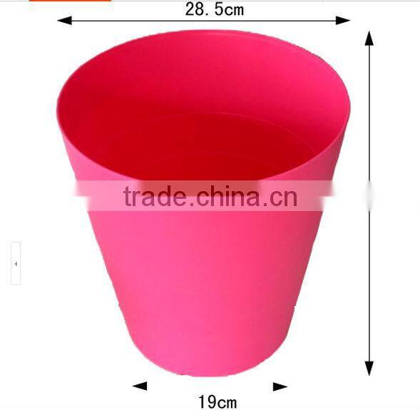 PP round shape plastic trash can