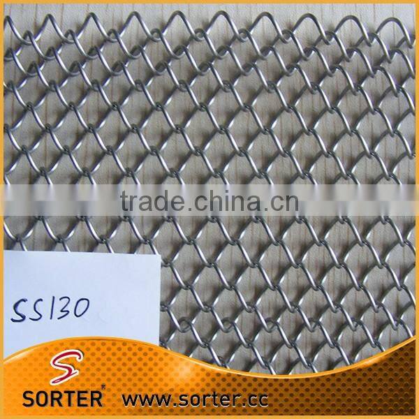 fashionable Visual Merchandising wire mesh curtain metal drapery