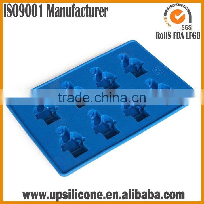 Wholesale Various Color Food Grade Non Stick 10 Cavities Lego Ice Mold Silicone Ice Cube Tray