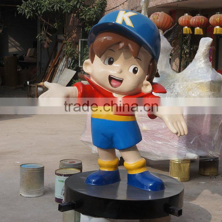 Fiberglass display cartoon figurine