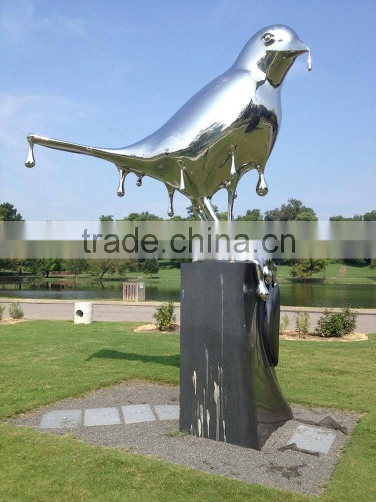 large outdoor garden decoration sculpture metal craft Bird sculpture