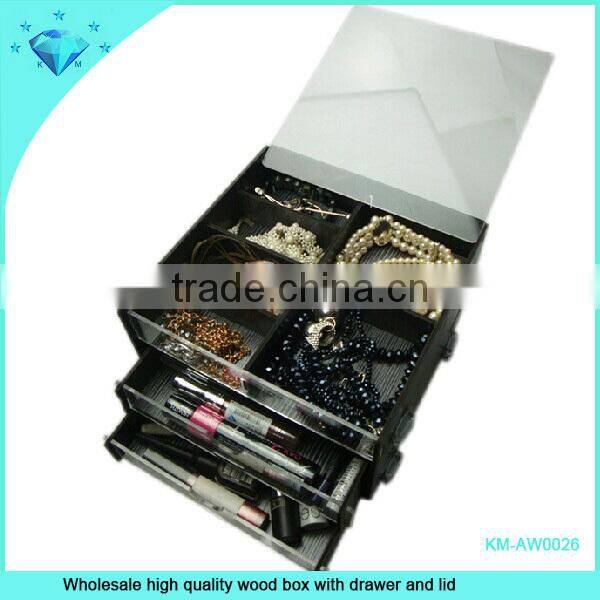 Large desk clear acrylic storage box