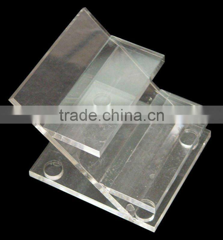 high quality clear bonded acrylic display shelf china supplier