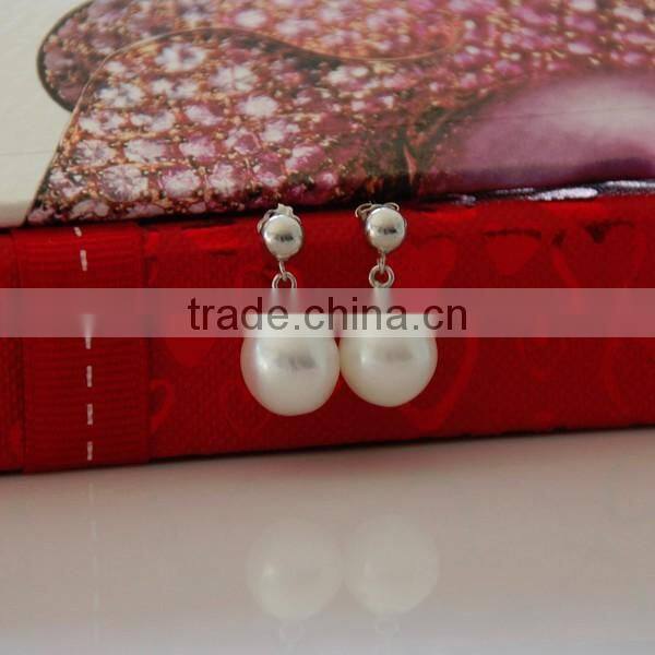 11-12mm freshwater latest design of pearl earrings