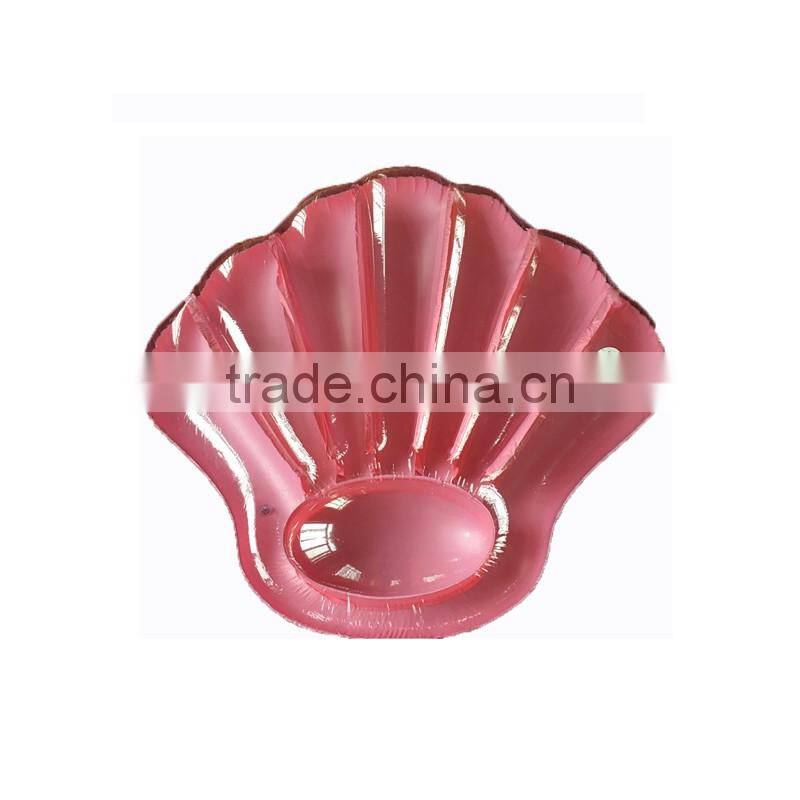 2017 hot selling giant leasure inflatable shell pool float ourdoor swiming ring and raft water party lounge toys for women