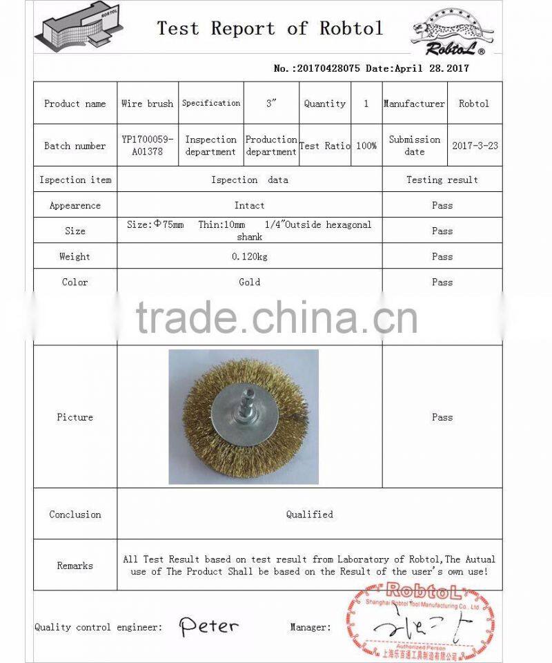 75MM steel wire cup brush wheel twist knot crimped bowl disc abrasive M10 round grinding cheaning brush