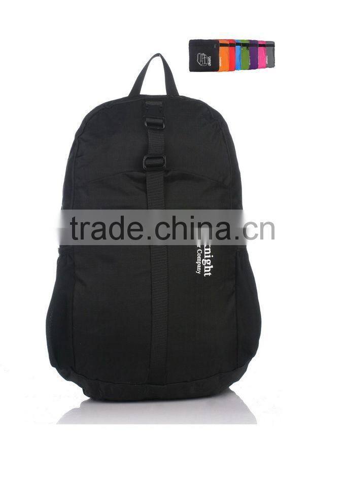 Custom Made Assorted Colors Nylon Wholesale Vintage Backpack Foldable Travelling Backpack(CF-212)