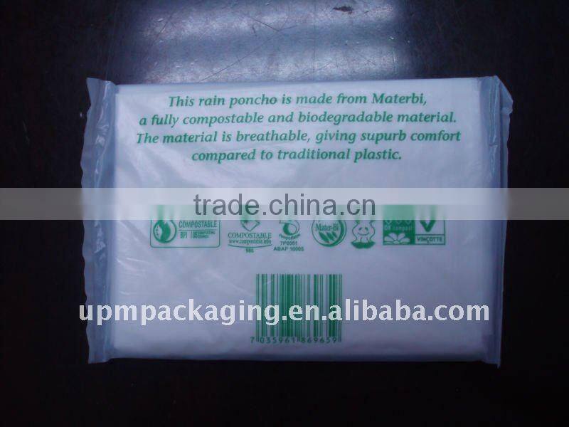 100% composted environment friendly raincoat