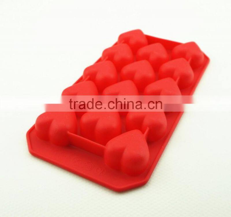 11196 14 pcs hearts Shape Silicone Cake Mold