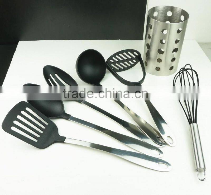 32017 7PCS NYLON KITCHEN TOOLS WITH S/S STAND